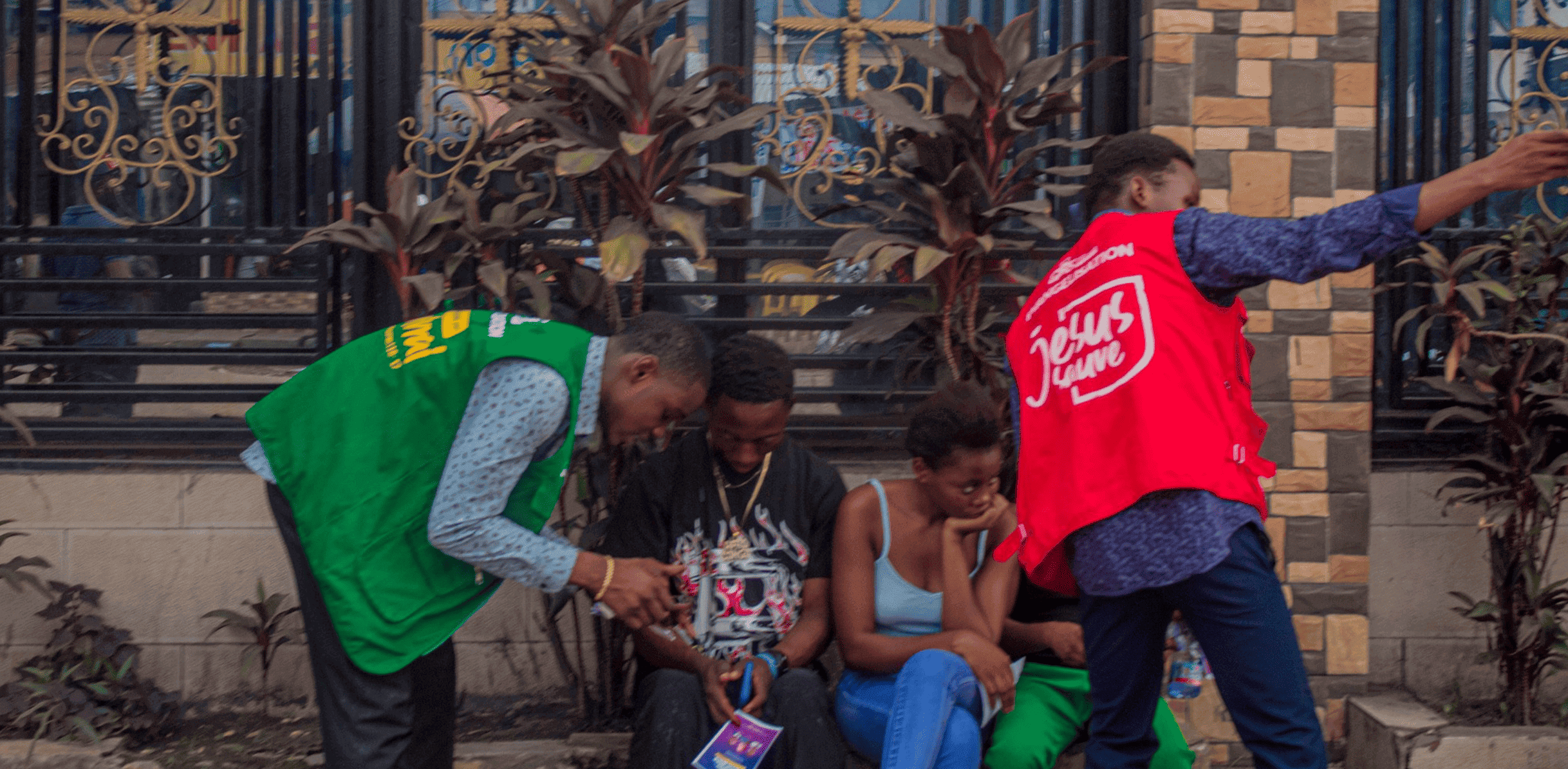 Distribution de vivres aux familles